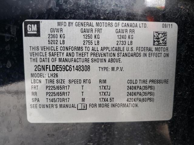 Photo 13 VIN: 2GNFLDE59C6148308 - CHEVROLET EQUINOX 