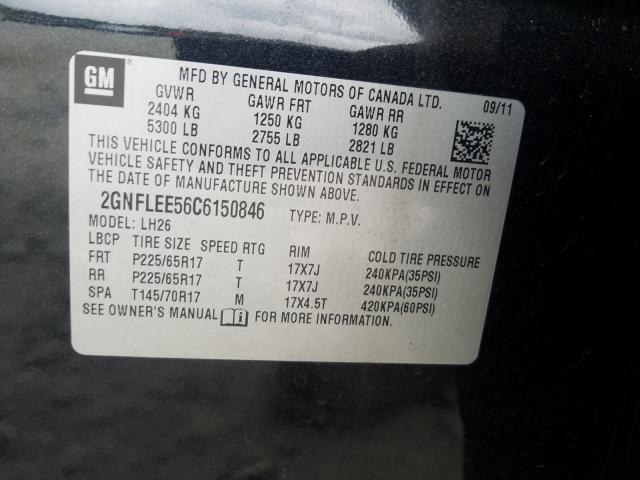 Photo 9 VIN: 2GNFLEE56C6150846 - CHEVROLET EQUINOX LT 