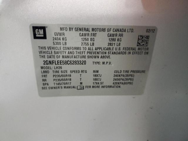 Photo 11 VIN: 2GNFLEE58C6283320 - CHEVROLET EQUINOX 