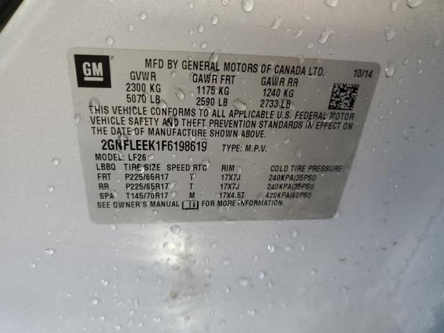 Photo 13 VIN: 2GNFLEEK1F6198619 - CHEVROLET EQUINOX LS 