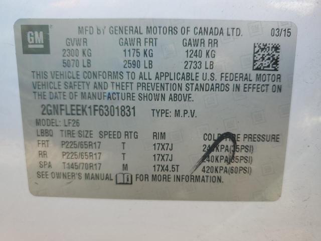 Photo 11 VIN: 2GNFLEEK1F6301831 - CHEVROLET EQUINOX 