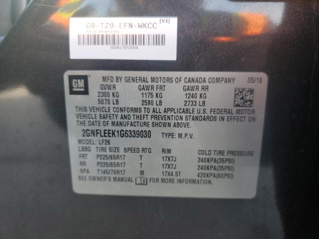 Photo 12 VIN: 2GNFLEEK1G6339030 - CHEVROLET EQUINOX LS 