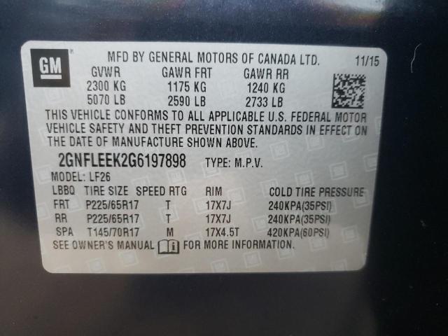 Photo 9 VIN: 2GNFLEEK2G6197898 - CHEVROLET EQUINOX LS 