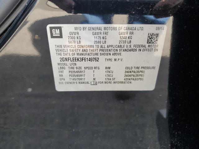 Photo 12 VIN: 2GNFLEEK3F6149762 - CHEVROLET EQUINOX LS 