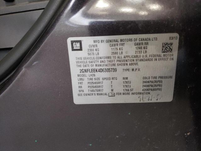 Photo 12 VIN: 2GNFLEEK4D6305739 - CHEVROLET EQUINOX LT 