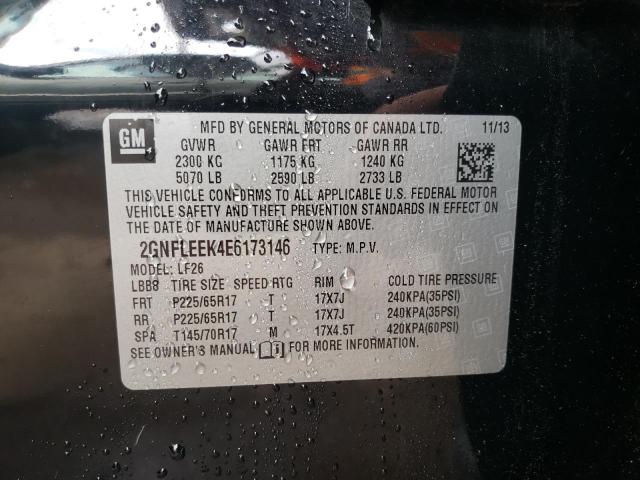 Photo 9 VIN: 2GNFLEEK4E6173146 - CHEVROLET EQUINOX LS 