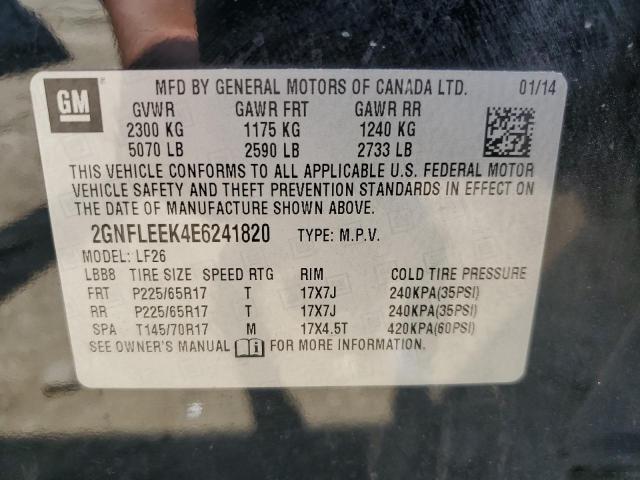 Photo 9 VIN: 2GNFLEEK4E6241820 - CHEVROLET EQUINOX LS 