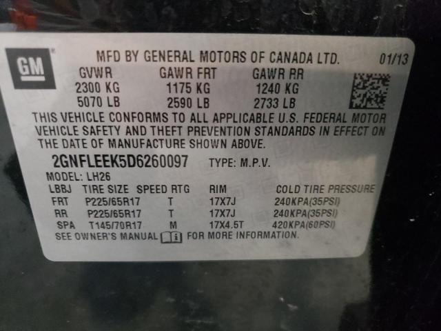 Photo 9 VIN: 2GNFLEEK5D6260097 - CHEVROLET EQUINOX LT 