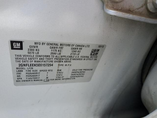 Photo 12 VIN: 2GNFLEEK5E6157294 - CHEVROLET EQUINOX LS 