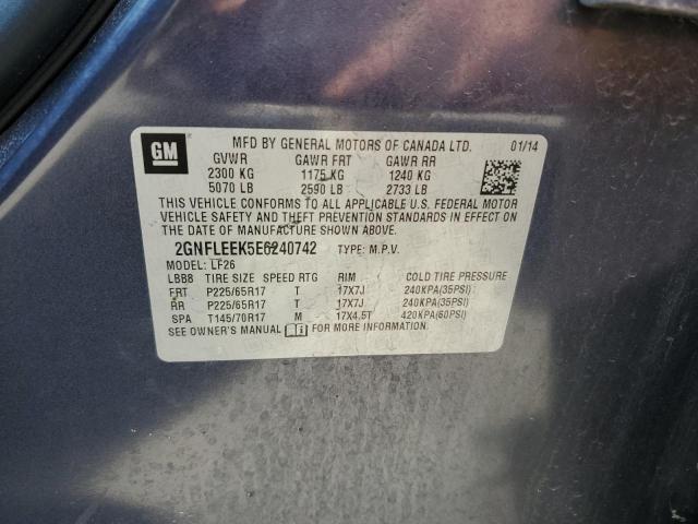 Photo 12 VIN: 2GNFLEEK5E6240742 - CHEVROLET EQUINOX LS 