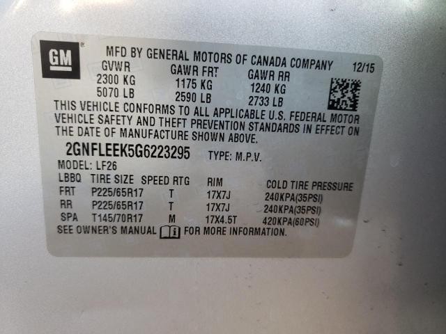 Photo 12 VIN: 2GNFLEEK5G6223295 - CHEVROLET EQUINOX LS 