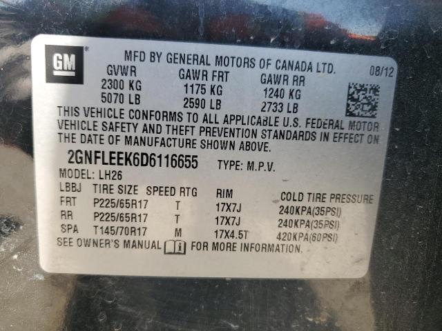 Photo 12 VIN: 2GNFLEEK6D6116655 - CHEVROLET EQUINOX 