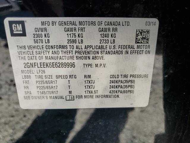 Photo 12 VIN: 2GNFLEEK6E6289996 - CHEVROLET EQUINOX LS 