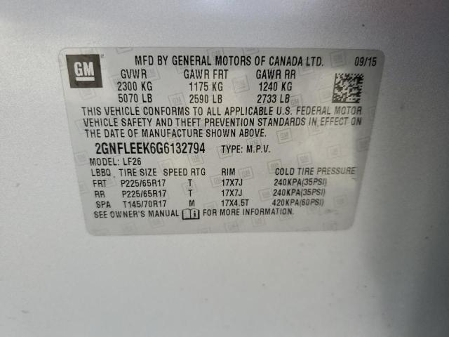 Photo 12 VIN: 2GNFLEEK6G6132794 - CHEVROLET EQUINOX LS 