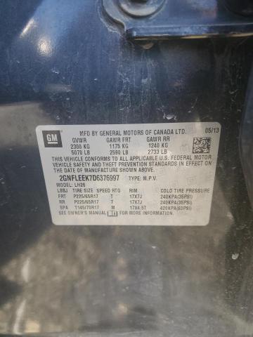 Photo 12 VIN: 2GNFLEEK7D6376997 - CHEVROLET EQUINOX LT 