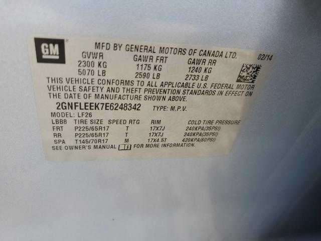 Photo 11 VIN: 2GNFLEEK7E6248342 - CHEVROLET EQUINOX LS 