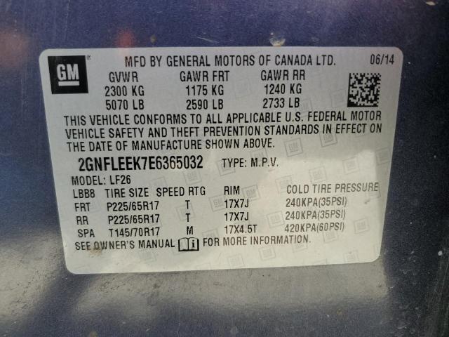 Photo 12 VIN: 2GNFLEEK7E6365032 - CHEVROLET EQUINOX LS 