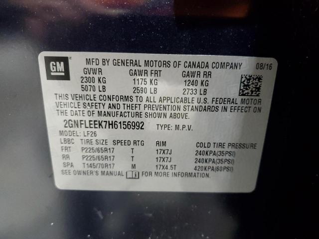 Photo 12 VIN: 2GNFLEEK7H6156992 - CHEVROLET EQUINOX LS 