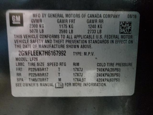 Photo 12 VIN: 2GNFLEEK7H6167992 - CHEVROLET EQUINOX 