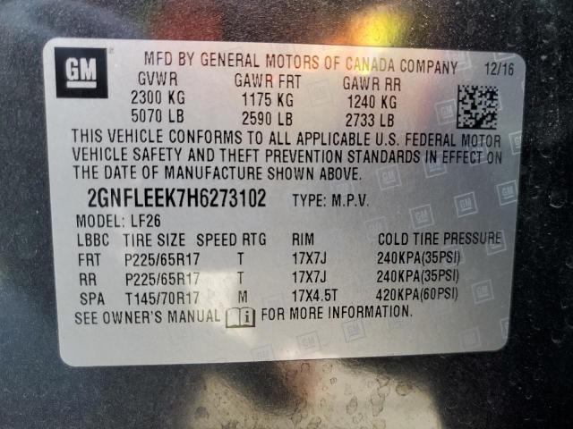 Photo 12 VIN: 2GNFLEEK7H6273102 - CHEVROLET EQUINOX LS 