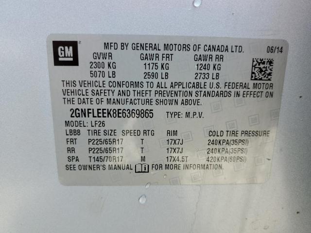 Photo 12 VIN: 2GNFLEEK8E6369865 - CHEVROLET EQUINOX 