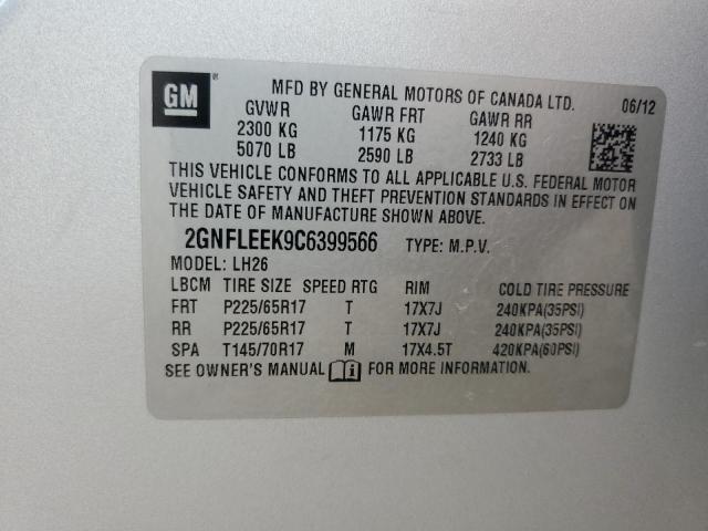 Photo 13 VIN: 2GNFLEEK9C6399566 - CHEVROLET EQUINOX LT 