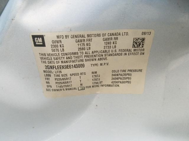 Photo 9 VIN: 2GNFLEEK9E6143009 - CHEVROLET EQUINOX LS 