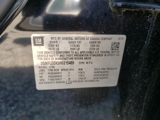 Photo 9 VIN: 2GNFLEEK9H6215489 - CHEVROLET EQUINOX LS 