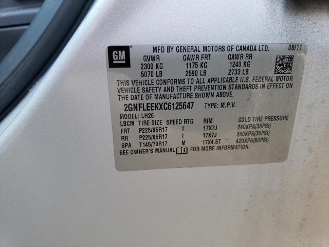 Photo 13 VIN: 2GNFLEEKXC6125647 - CHEVROLET EQUINOX 