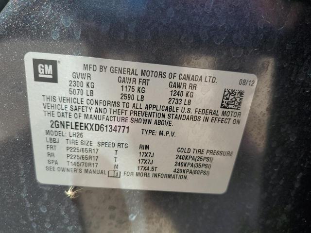 Photo 11 VIN: 2GNFLEEKXD6134771 - CHEVROLET EQUINOX 