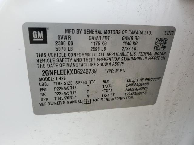 Photo 11 VIN: 2GNFLEEKXD6245739 - CHEVROLET EQUINOX LT 