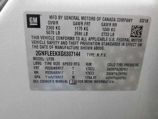 Photo 12 VIN: 2GNFLEEKXG6307144 - CHEVROLET EQUINOX 