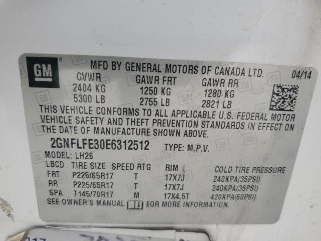 Photo 12 VIN: 2GNFLFE30E6312512 - CHEVROLET EQUINOX 