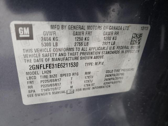 Photo 9 VIN: 2GNFLFE31E6211530 - CHEVROLET EQUINOX LT 