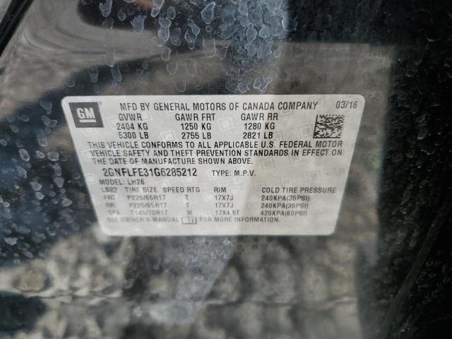 Photo 12 VIN: 2GNFLFE31G6285212 - CHEVROLET EQUINOX LT 