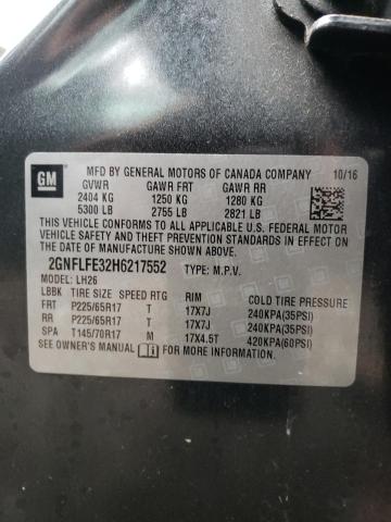 Photo 9 VIN: 2GNFLFE32H6217552 - CHEVROLET EQUINOX LT 