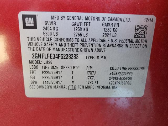 Photo 11 VIN: 2GNFLFE34F6238383 - CHEVROLET EQUINOX 