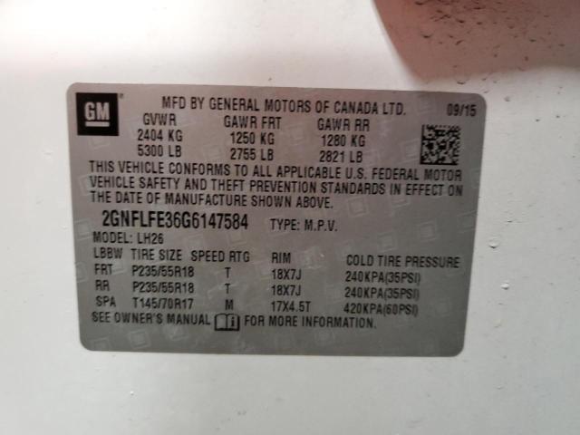 Photo 12 VIN: 2GNFLFE36G6147584 - CHEVROLET EQUINOX 