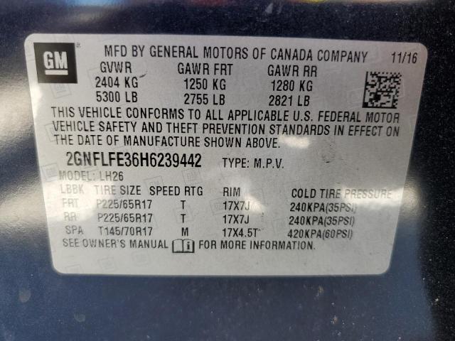 Photo 12 VIN: 2GNFLFE36H6239442 - CHEVROLET EQUINOX LT 