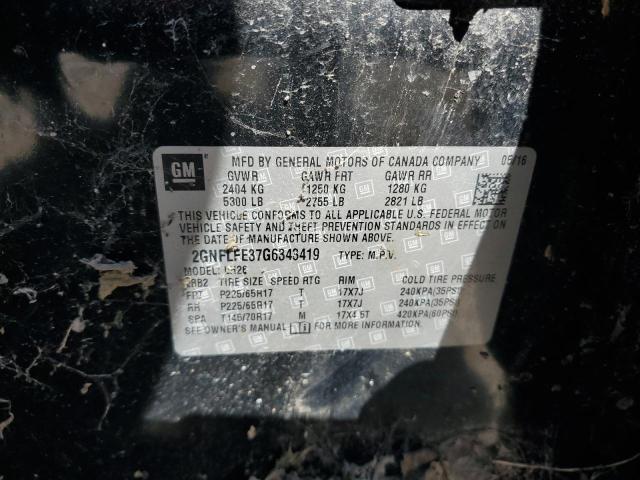 Photo 11 VIN: 2GNFLFE37G6343419 - CHEVROLET EQUINOX LT 