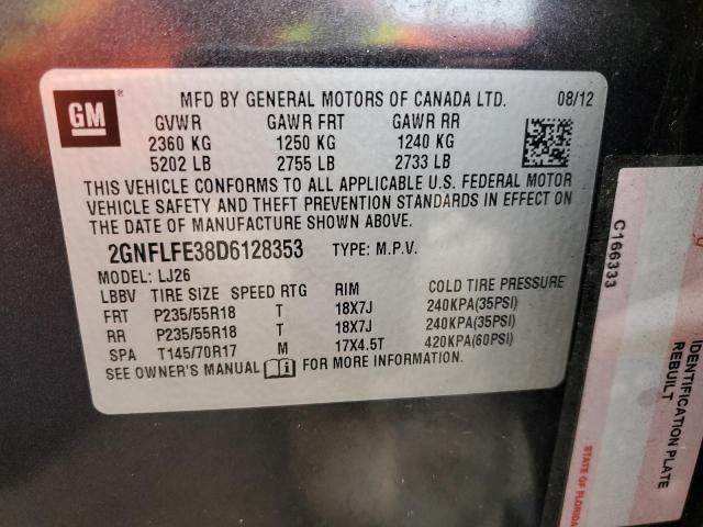 Photo 12 VIN: 2GNFLFE38D6128353 - CHEVROLET EQUINOX 