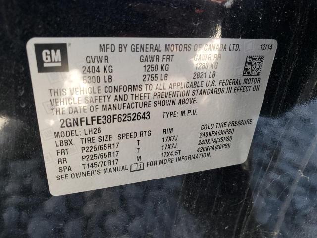 Photo 11 VIN: 2GNFLFE38F6252643 - CHEVROLET EQUINOX LT 