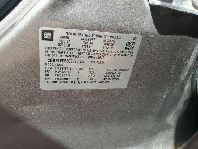 Photo 12 VIN: 2GNFLFE56C6390663 - CHEVROLET EQUINOX LT 