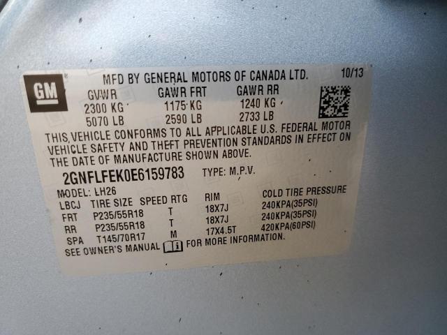 Photo 12 VIN: 2GNFLFEK0E6159783 - CHEVROLET EQUINOX 