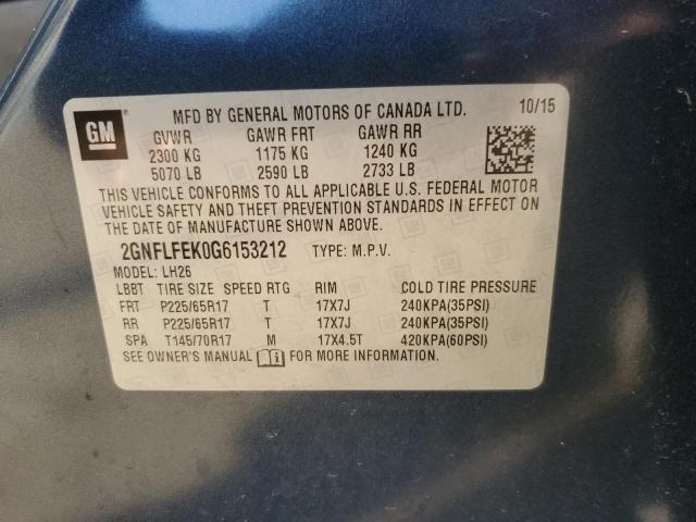 Photo 11 VIN: 2GNFLFEK0G6153212 - CHEVROLET EQUINOX 