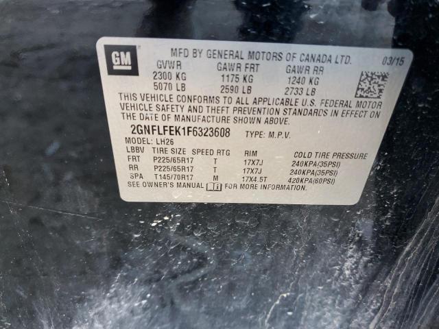 Photo 12 VIN: 2GNFLFEK1F6323608 - CHEVROLET EQUINOX LT 