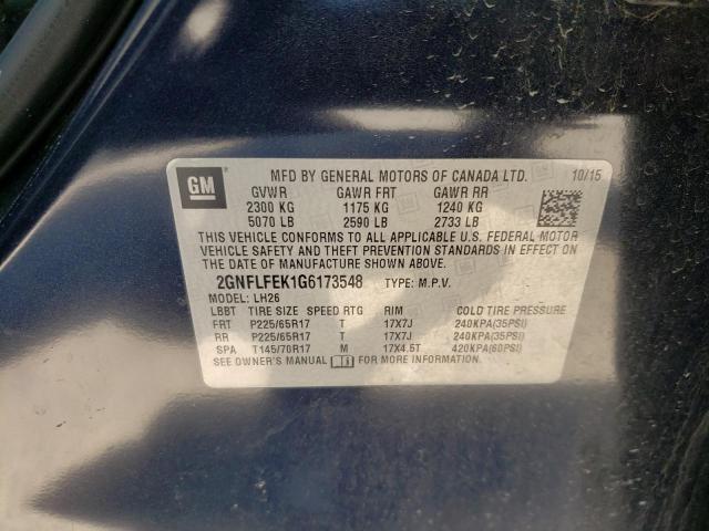 Photo 9 VIN: 2GNFLFEK1G6173548 - CHEVROLET EQUINOX LT 