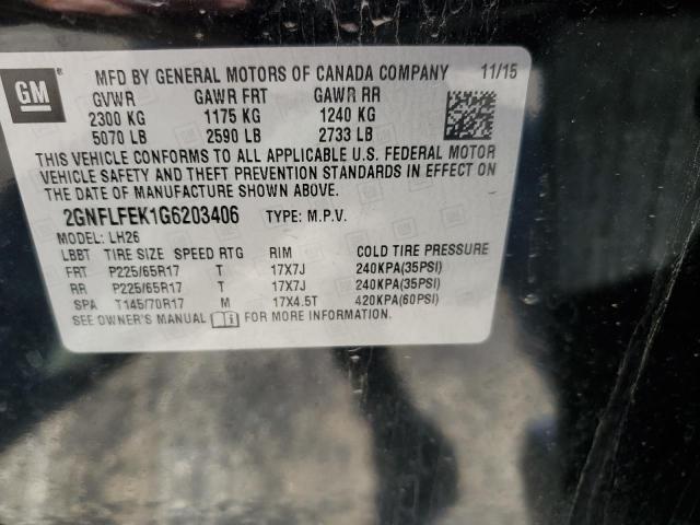 Photo 11 VIN: 2GNFLFEK1G6203406 - CHEVROLET EQUINOX 