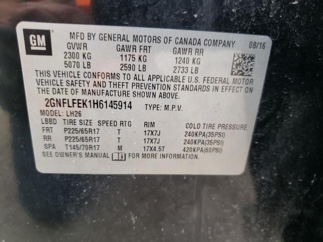 Photo 9 VIN: 2GNFLFEK1H6145914 - CHEVROLET EQUINOX LT 