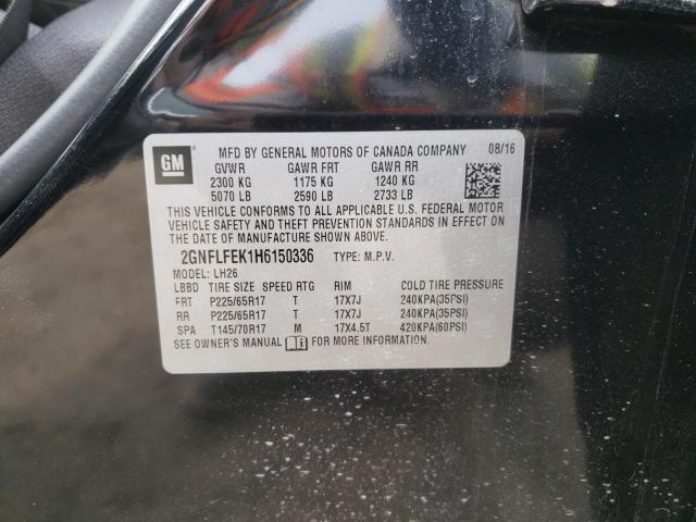 Photo 12 VIN: 2GNFLFEK1H6150336 - CHEVROLET EQUINOX LT 